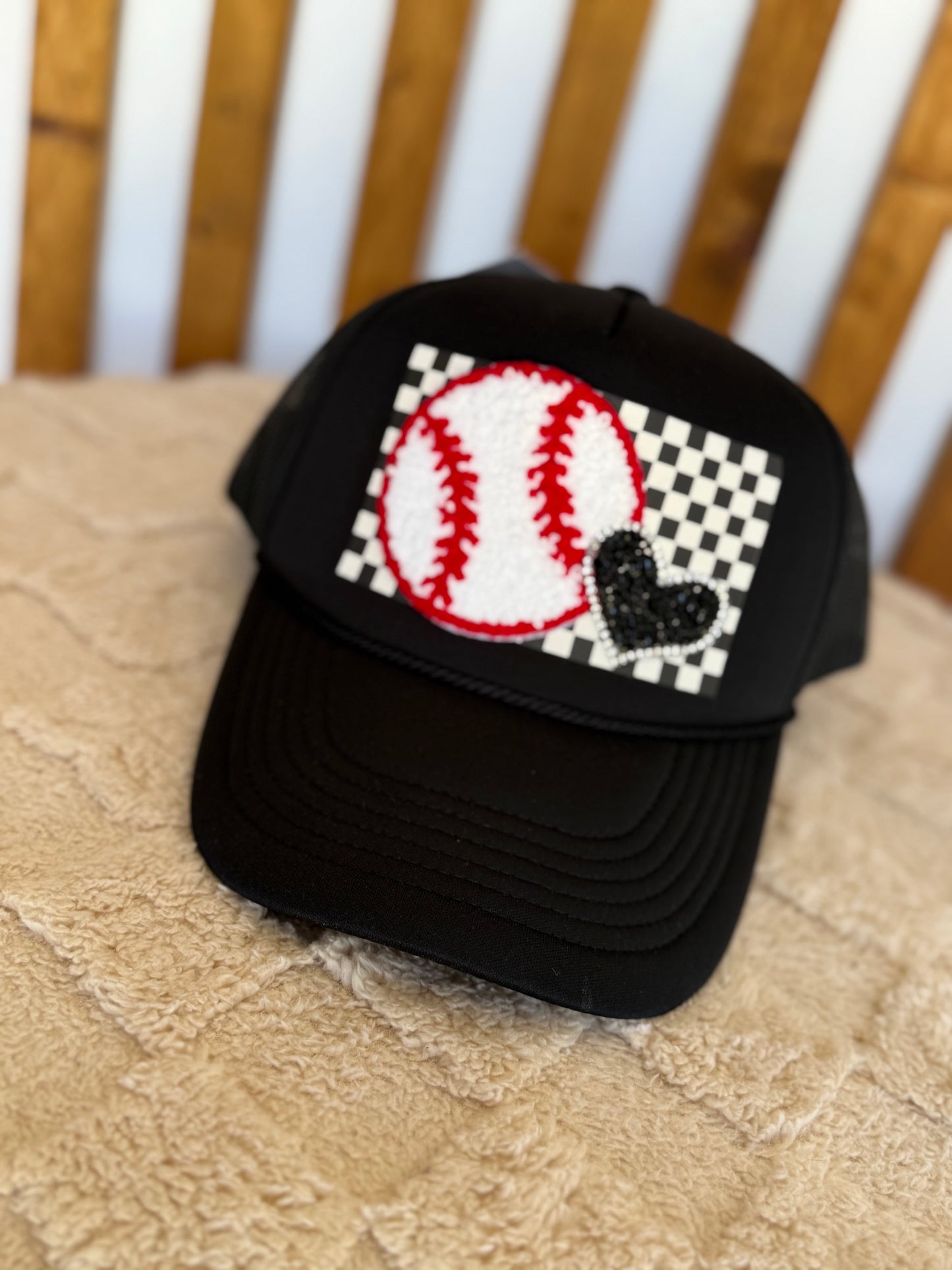 Checkered Baseball Trucker Cap