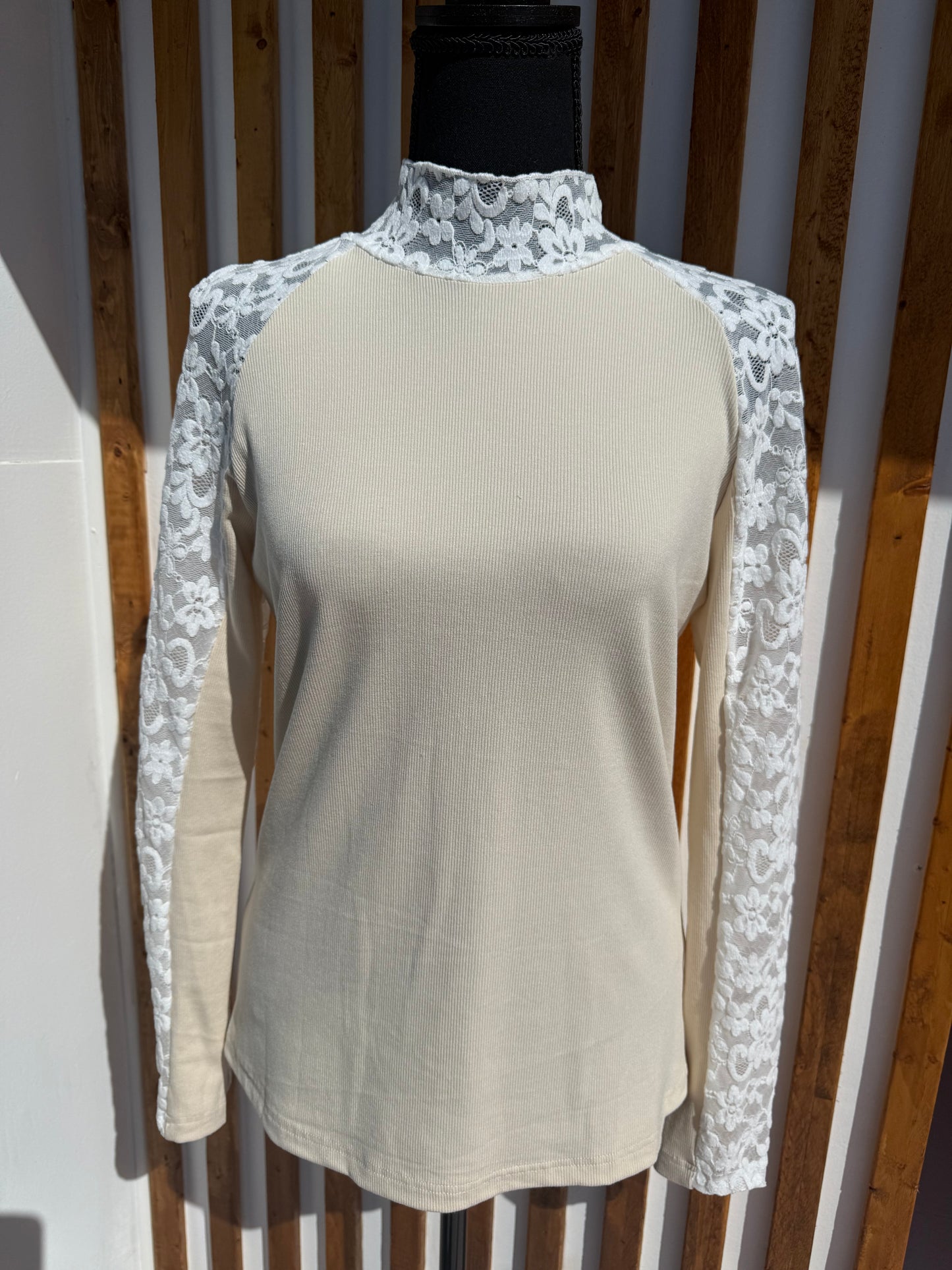 White Lace Long Sleeve