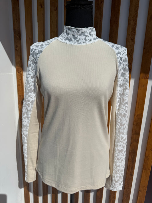 White Lace Long Sleeve
